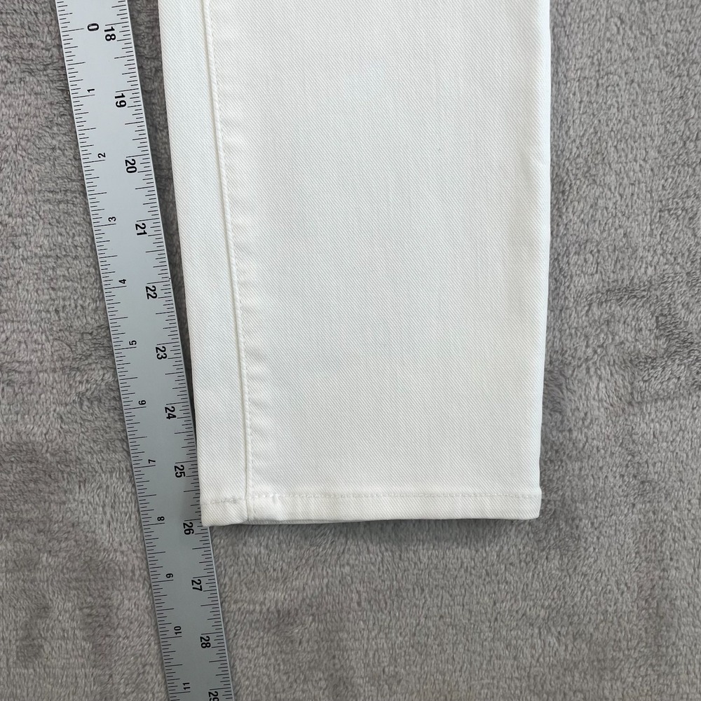 Mother The Looker Crop in Glass Slipper Jeans Women 25 White Slim Fit USA NWOT - Picture 10 of 14